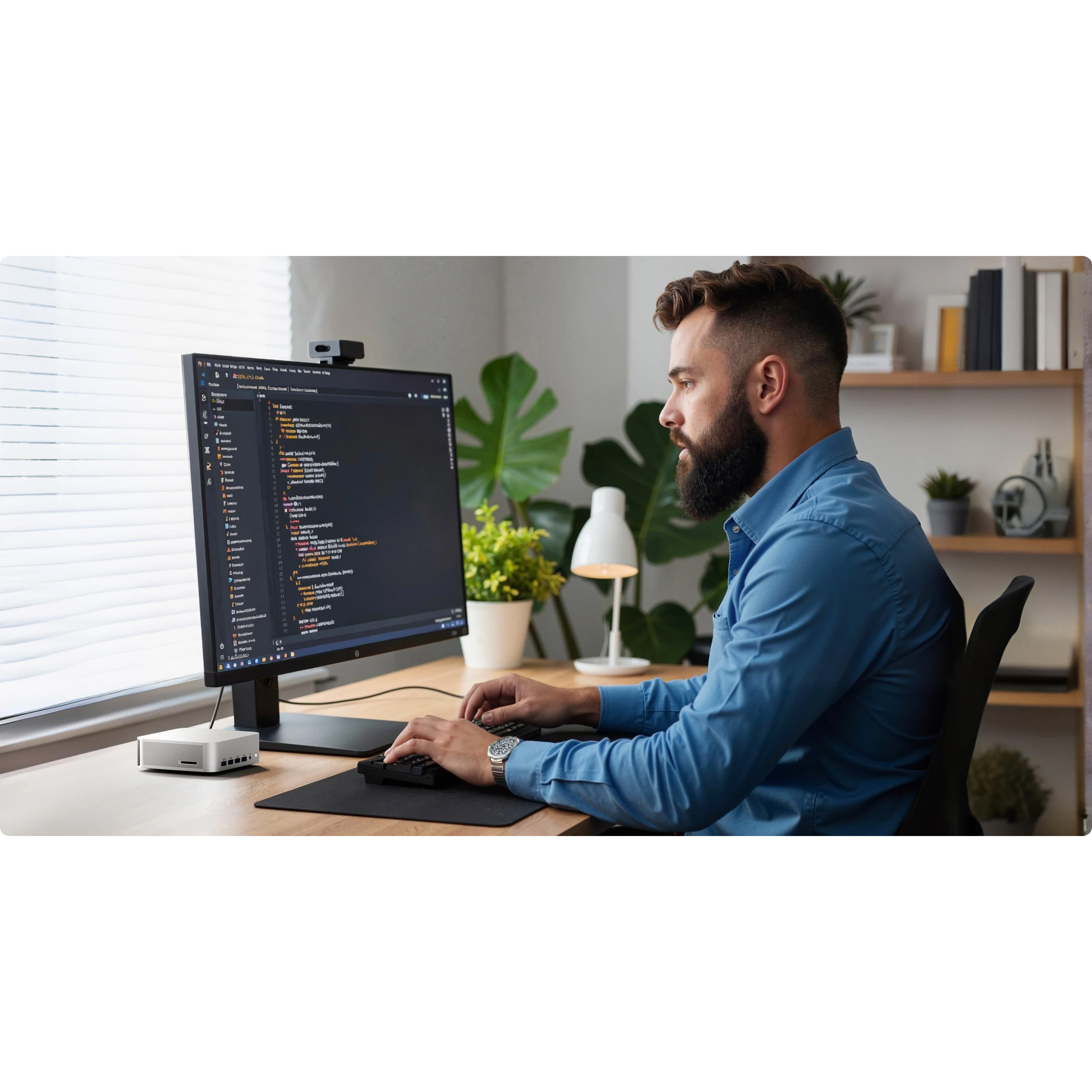 Неттоп GEEKOM A8 Max (R7 8745HS 3.8GHz/16GB/SSD 1TB/WF6E/BT/W11P) (GMA8MAXR78745HS-161T-EU)