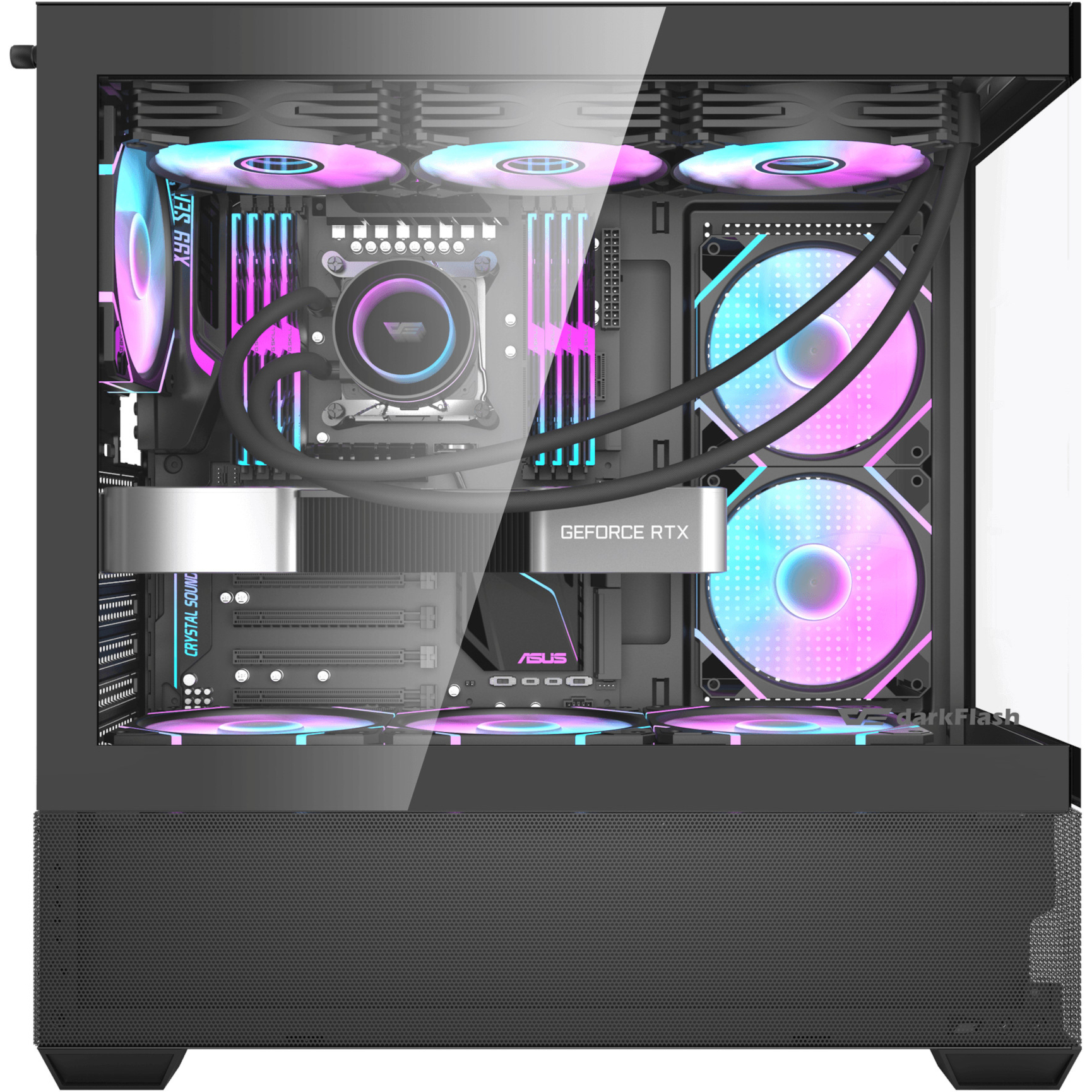 Корпус DARKFLASH DS900W Air Black