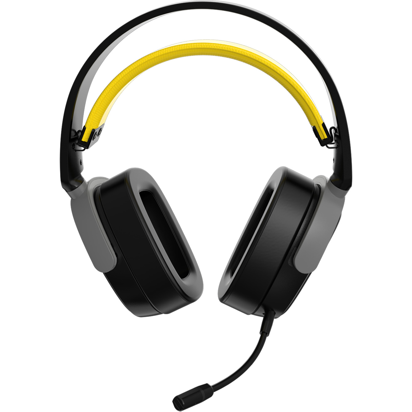 Навушники геймерскі AJAZZ AHM09 Max Black/Gray/Yellow