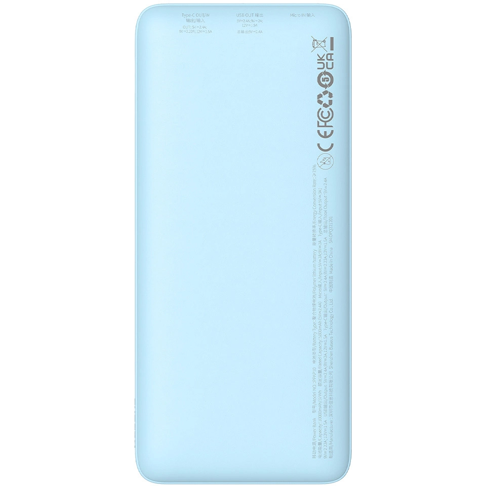 Повербанк BASEUS Airpow Fast Charge 20W 10000mAh Blue (P10022801313-00)