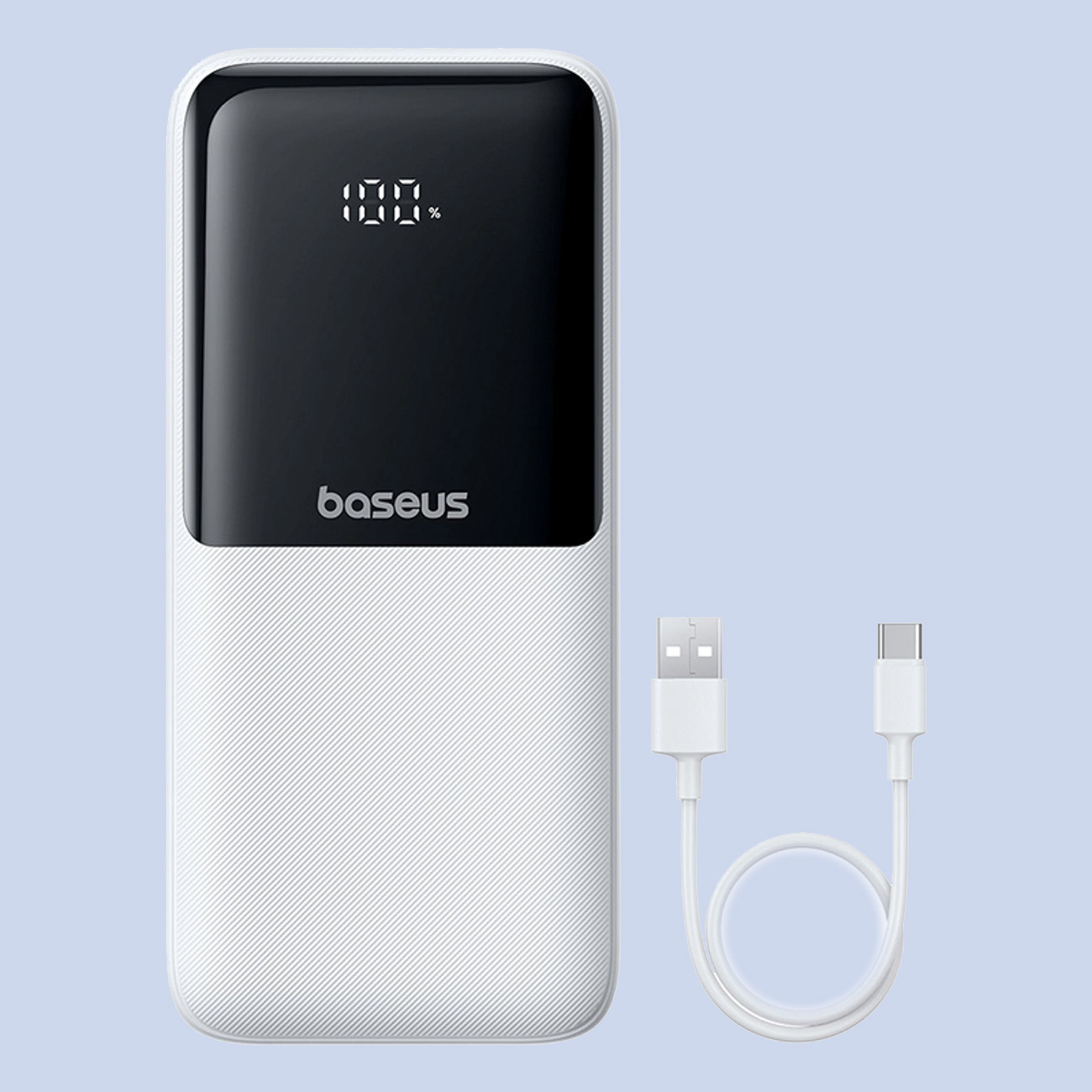 Повербанк BASEUS Lipow 20000mAh 22.5W with Built-In Lightning/USB-C cable 20000mAh White (P10079102213-00)