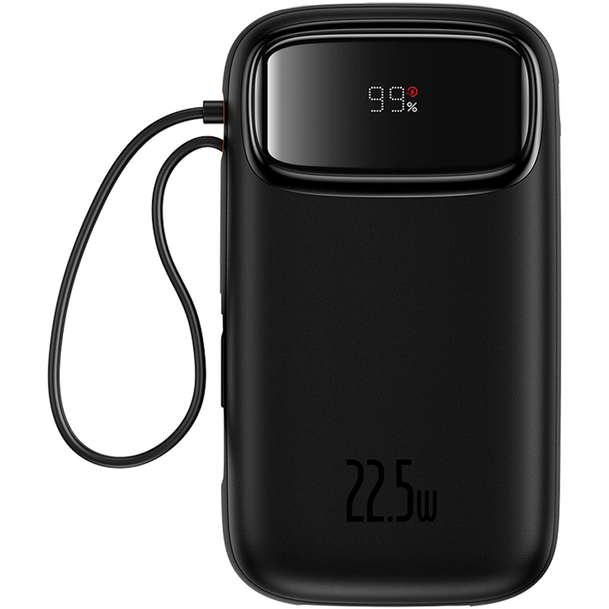 Повербанк BASEUS QPow 2 Dual-Cable Digital Display Fast Charge Power Bank 22.5W 20000mAh Black (P10055002113-00)