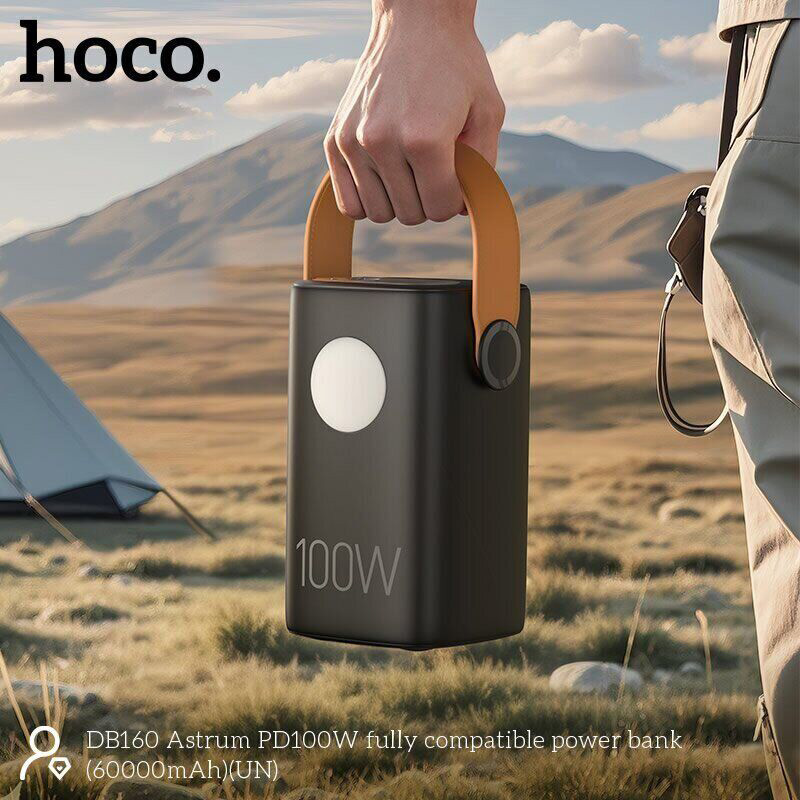 Повербанк HOCO DB160 Astrum 100W 60000mAh Black