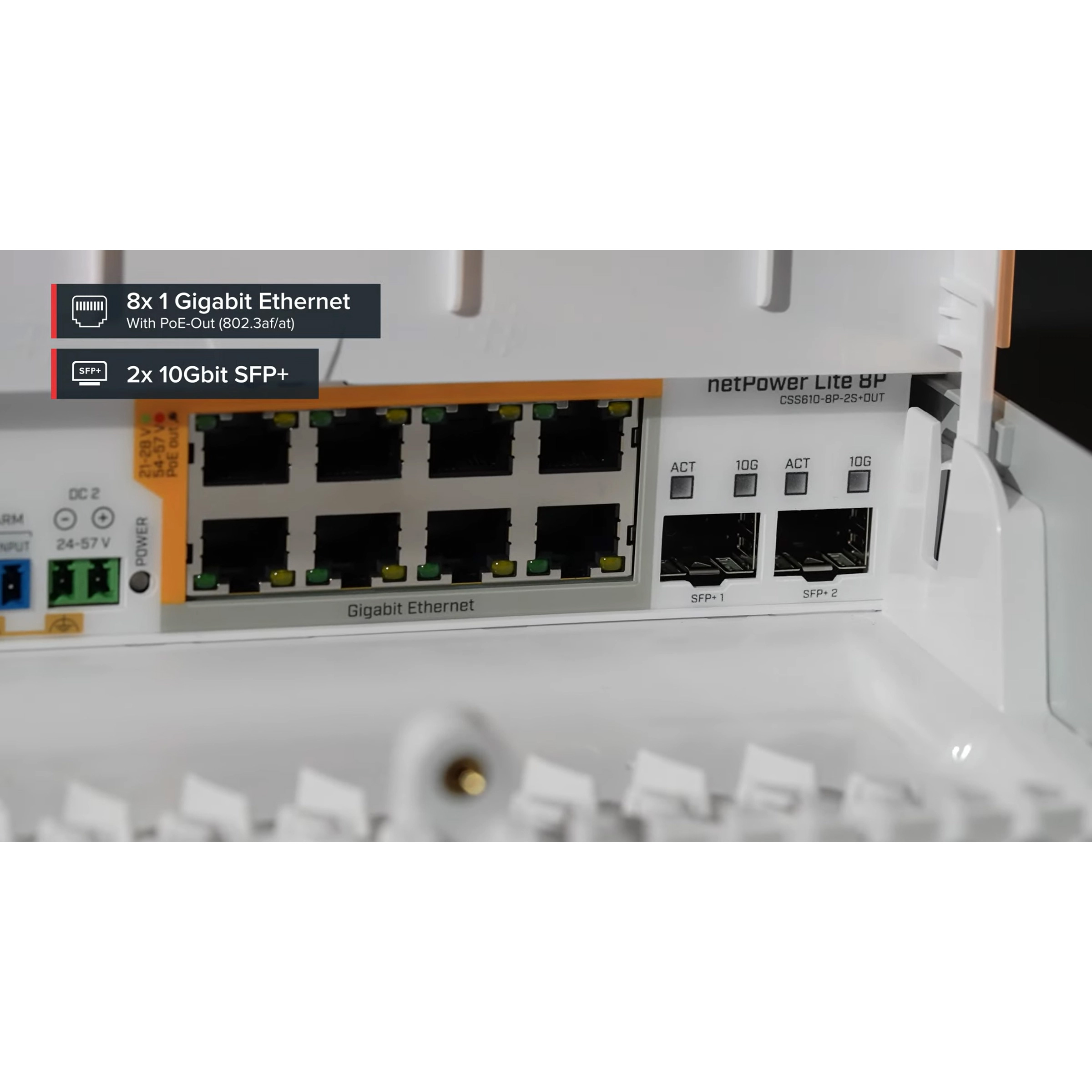 Комутатор MIKROTIK netPower Lite 8P (CSS610-8P-2S+OUT)