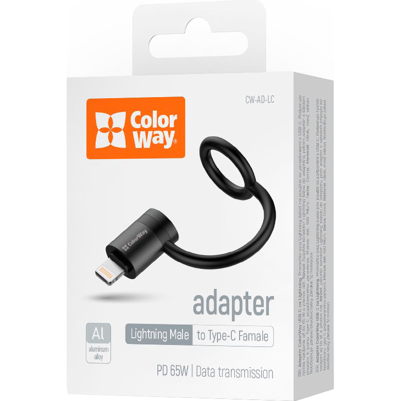 Адаптер COLORWAY Lightning To USB-C (CW-AD-LC)