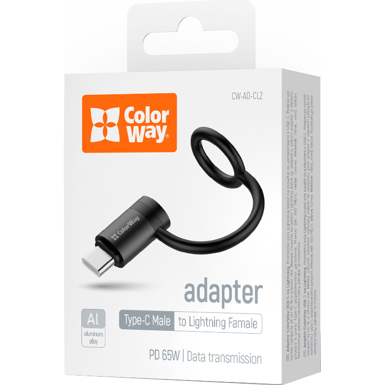 Адаптер COLORWAY USB-C to Lightning (CW-AD-CL2)