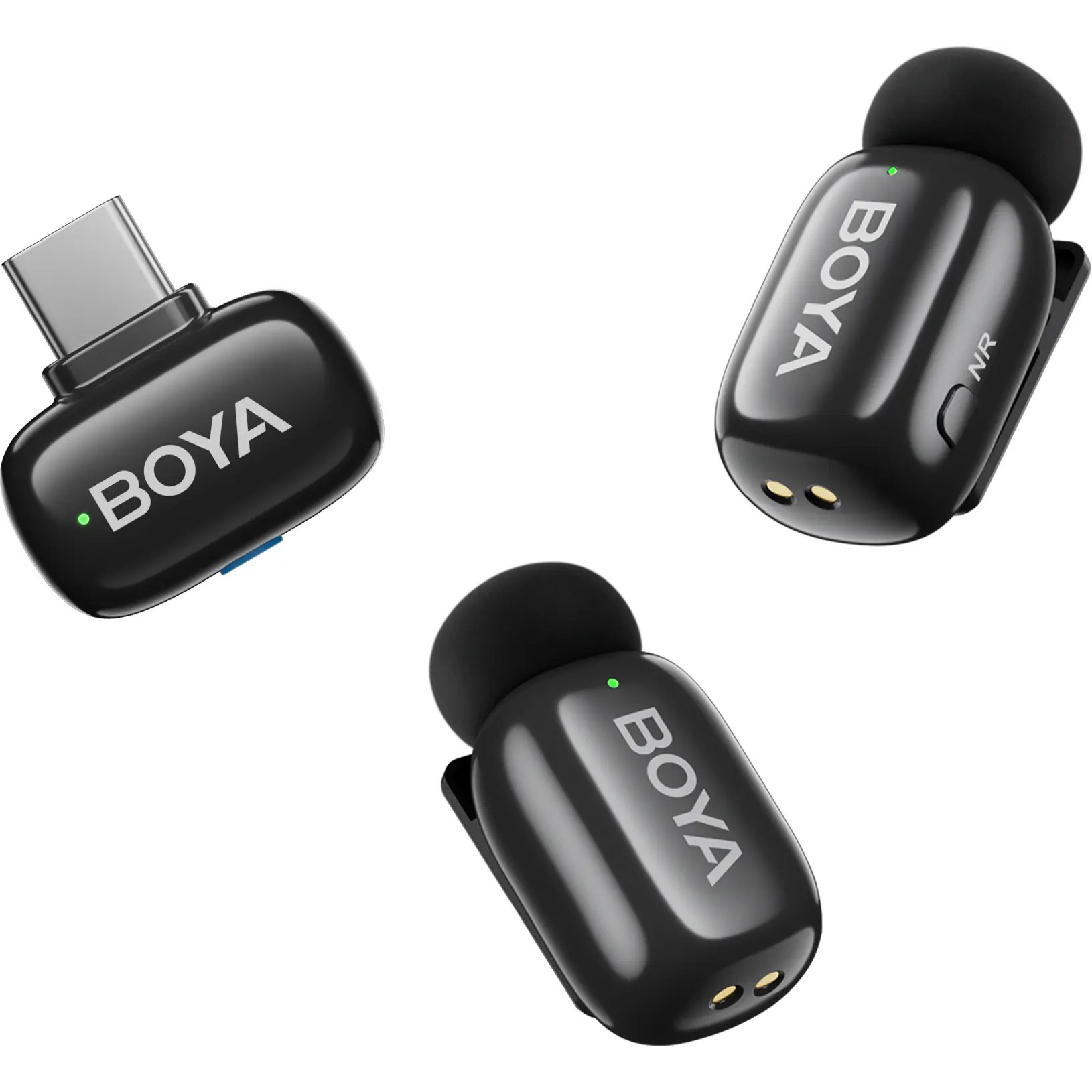 Бездротовий петличний мікрофон BOYA Mini-23 Tiniest Wireless Microphone Type-C Black