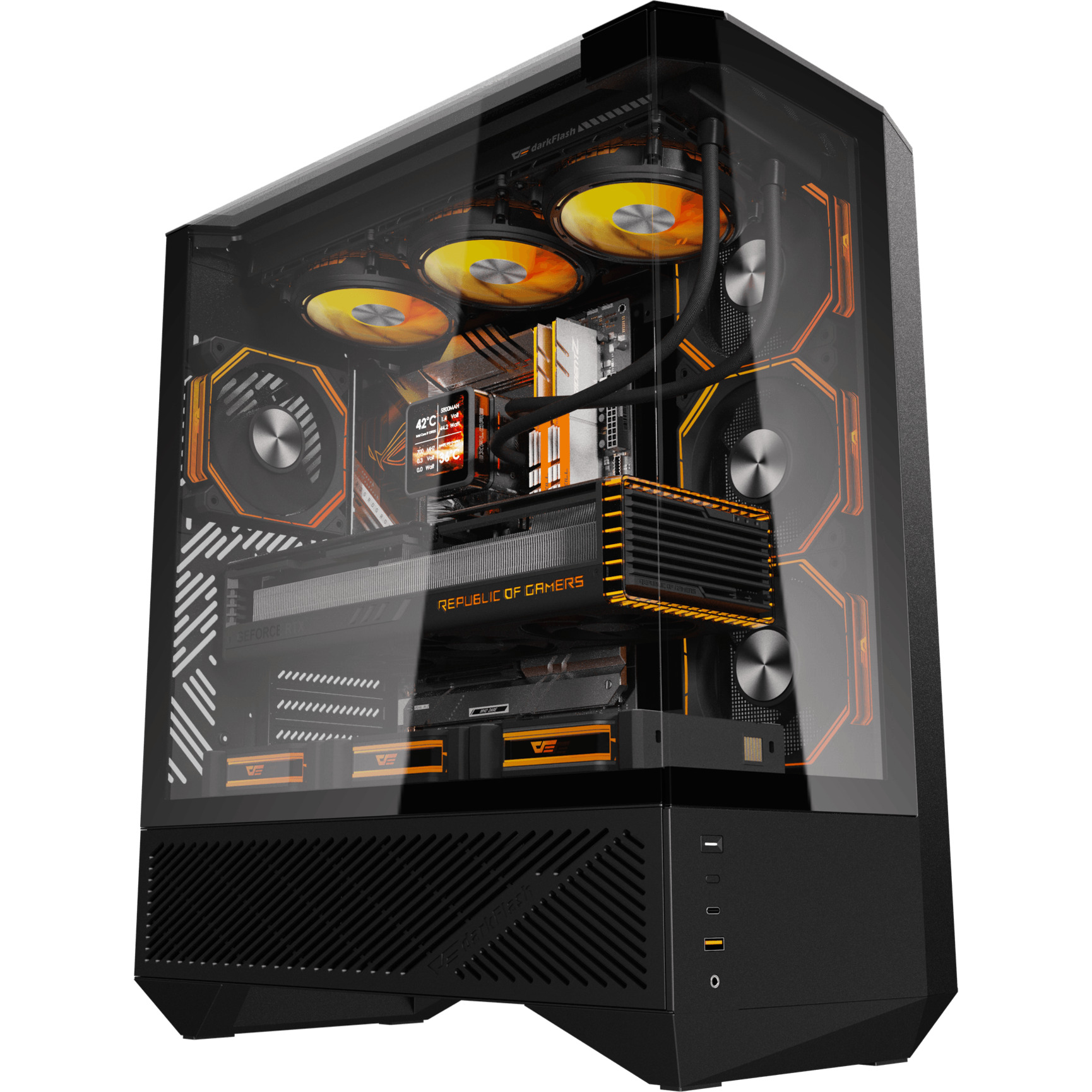 Корпус DARKFLASH DY460 Black