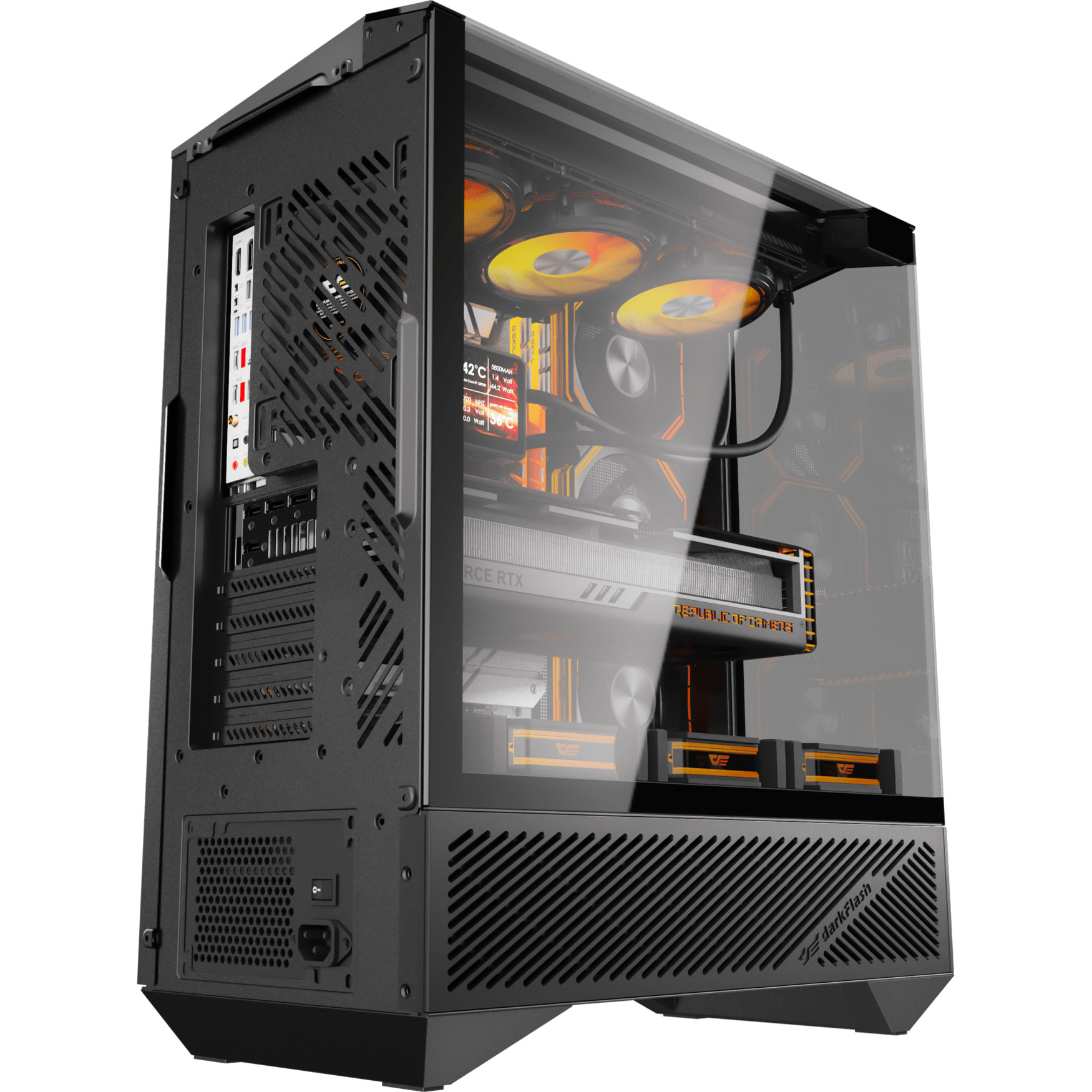 Корпус DARKFLASH DY460 Black