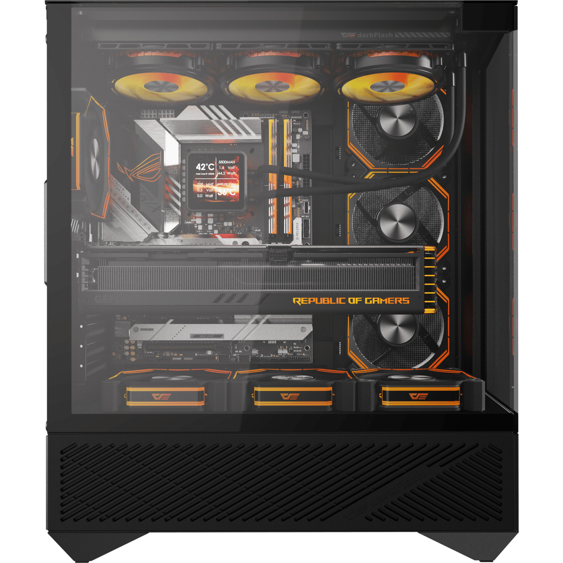 Корпус DARKFLASH DY460 Black