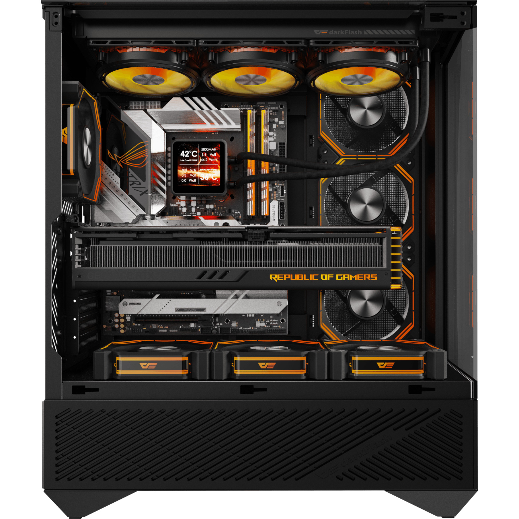 Корпус DARKFLASH DY460 Black