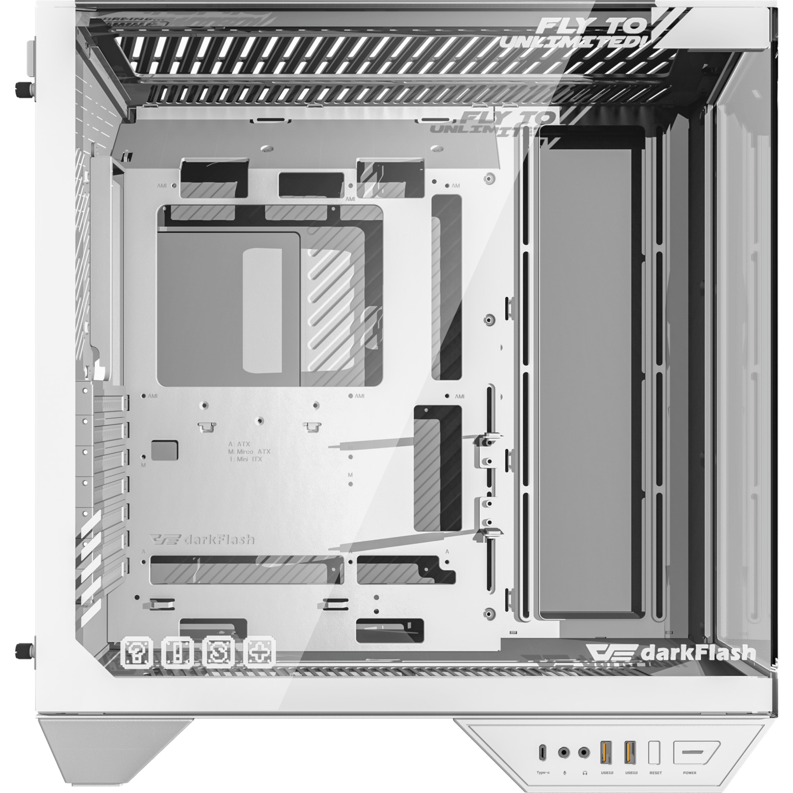Корпус DARKFLASH DY470 White