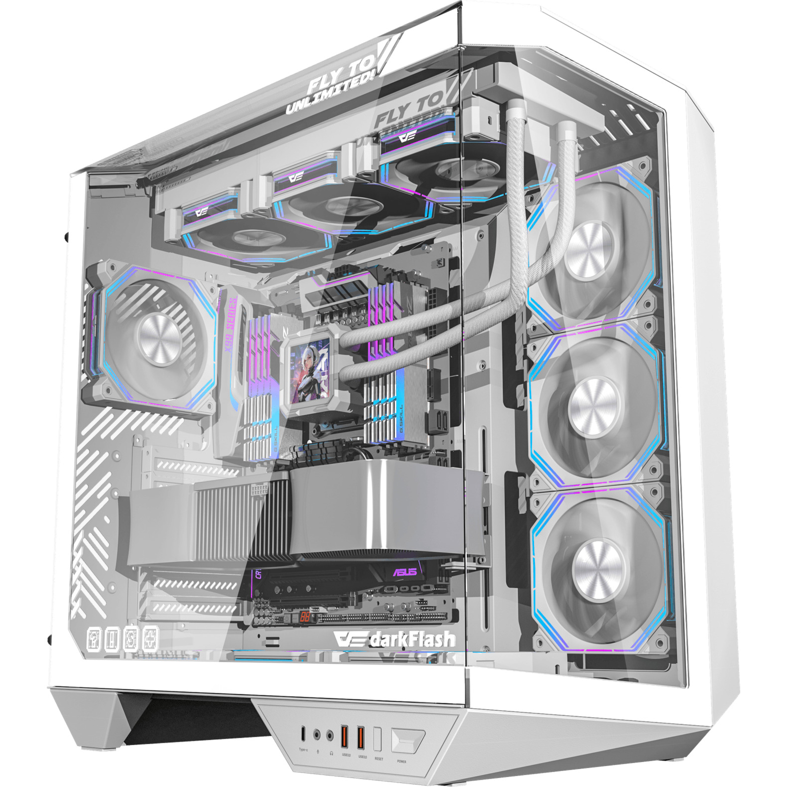 Корпус DARKFLASH DY470 White