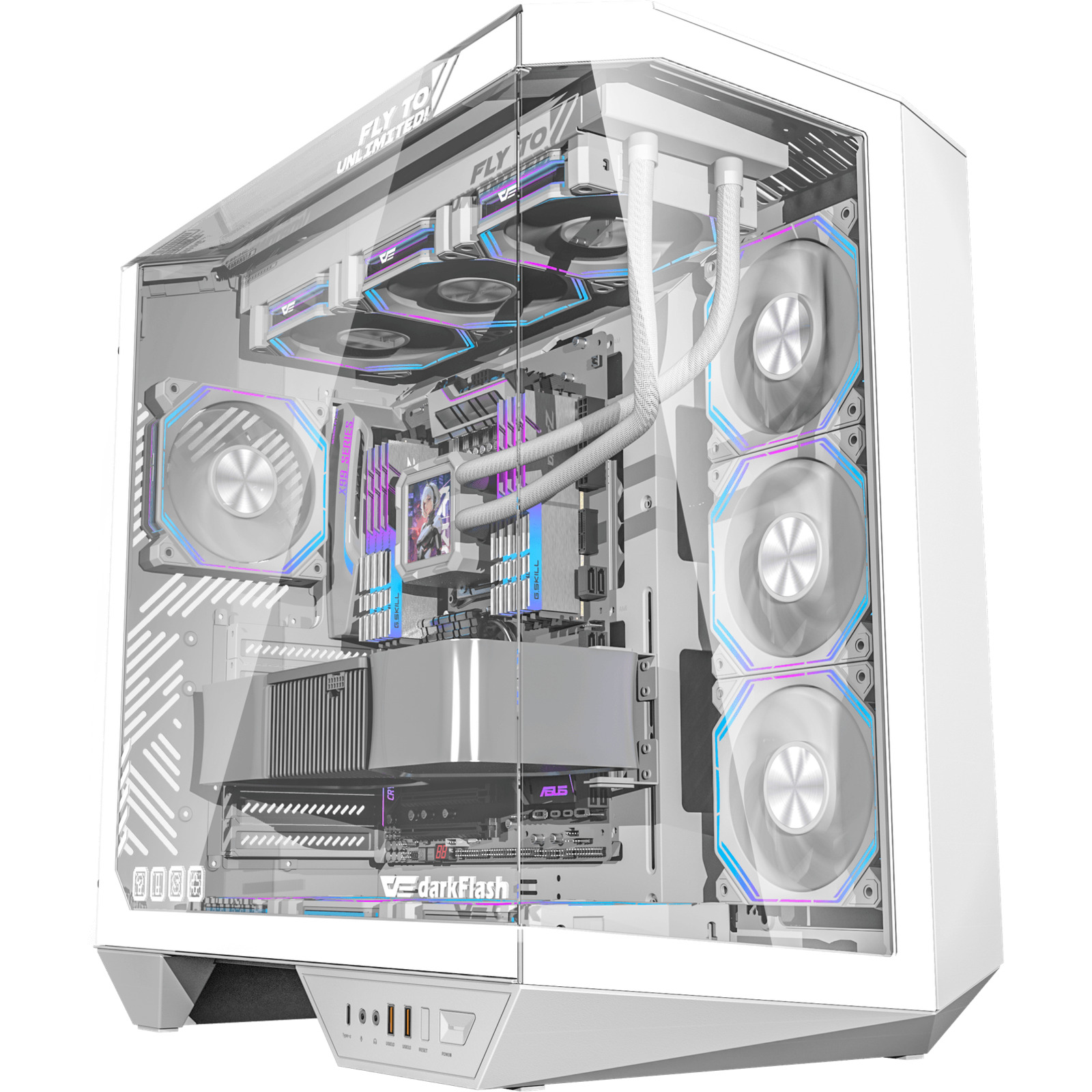 Корпус DARKFLASH DY470 White