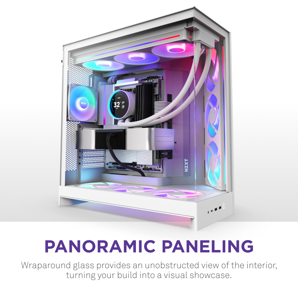 Корпус NZXT H9 Flow RGB White (CM-H92FW-R1)