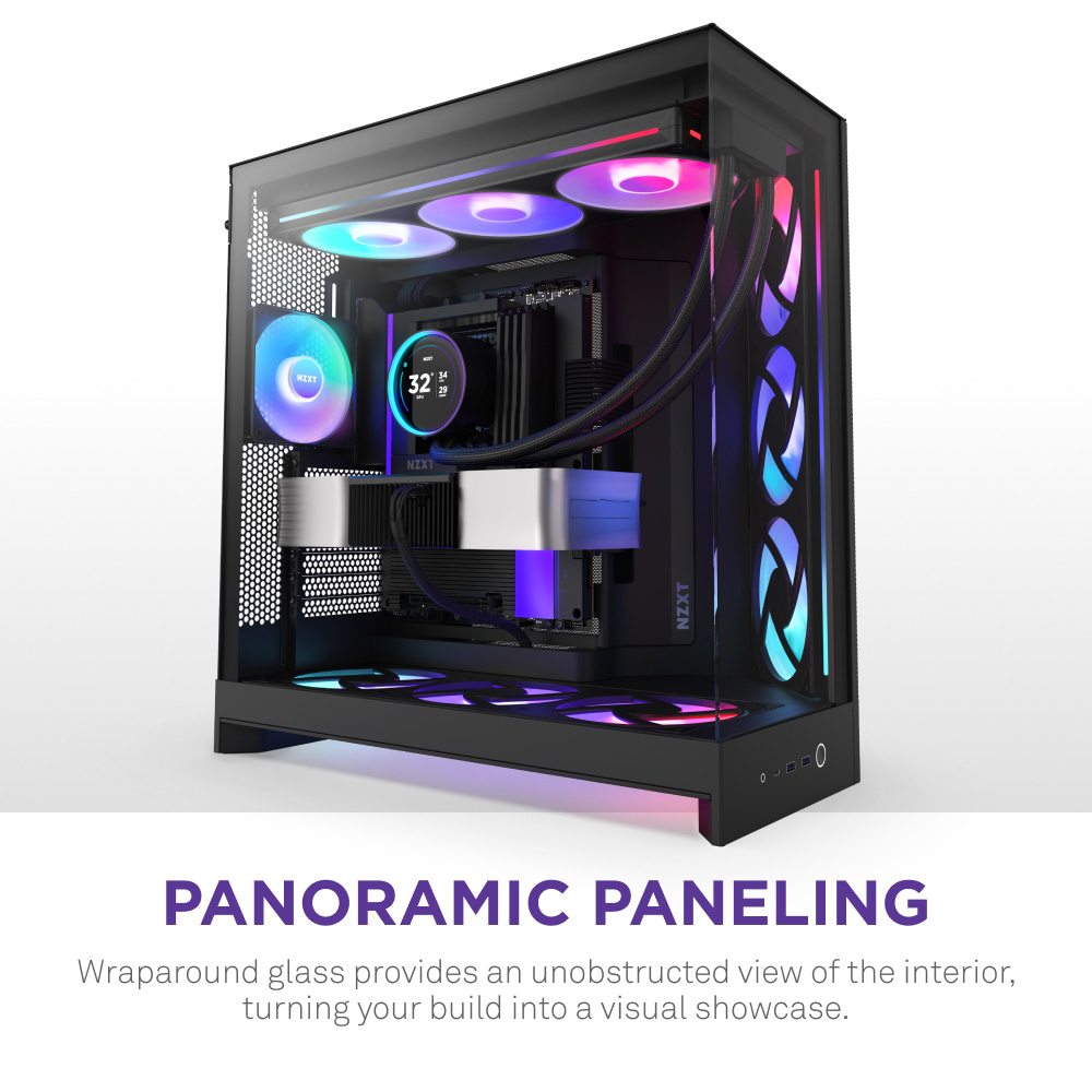 Корпус NZXT H9 Flow RGB+ Black (CM-H92FB-P1)