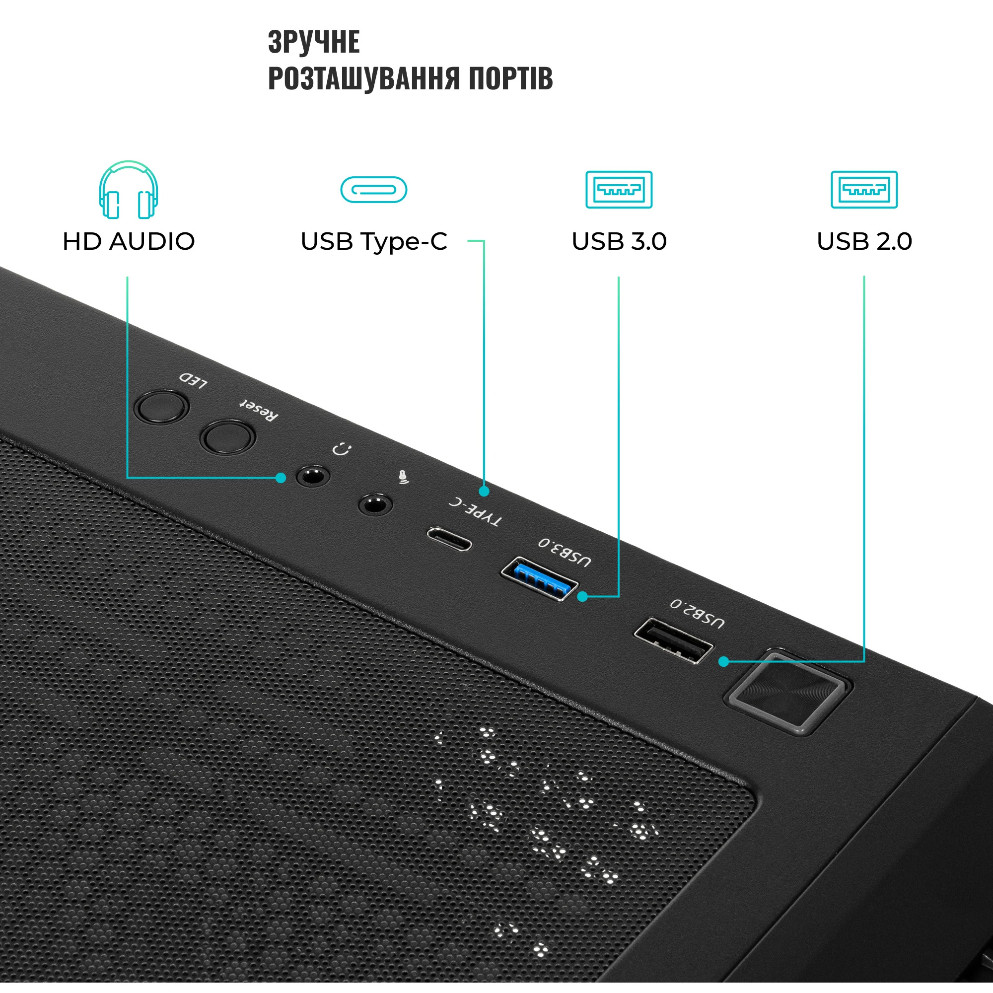 Корпус QUBE Kaper Black (KAPER_FMNU3)