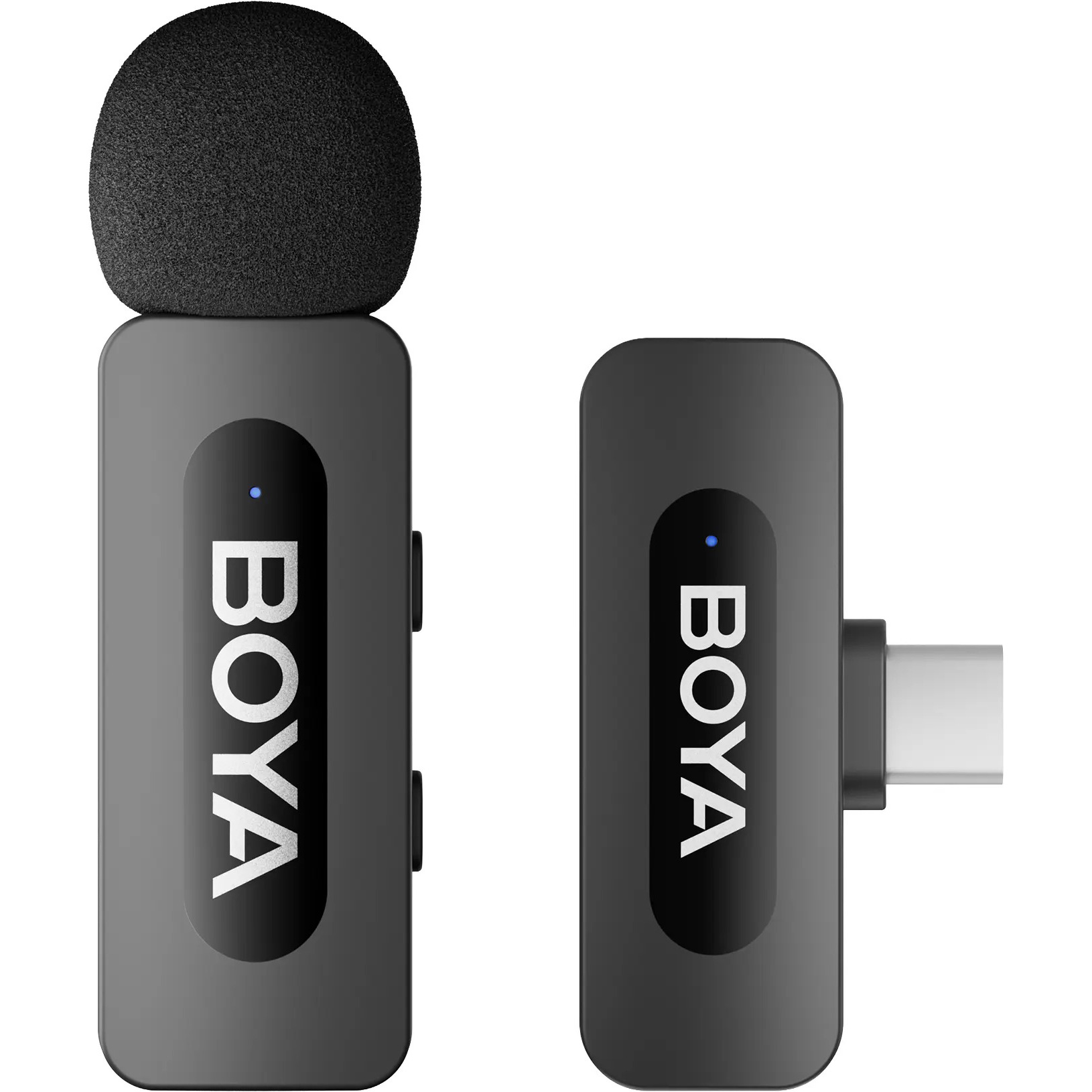 Бездротовий петличний мікрофон BOYA BY-V10 Next-Gen Dual-Channel Wireless Microphone Type-C Black