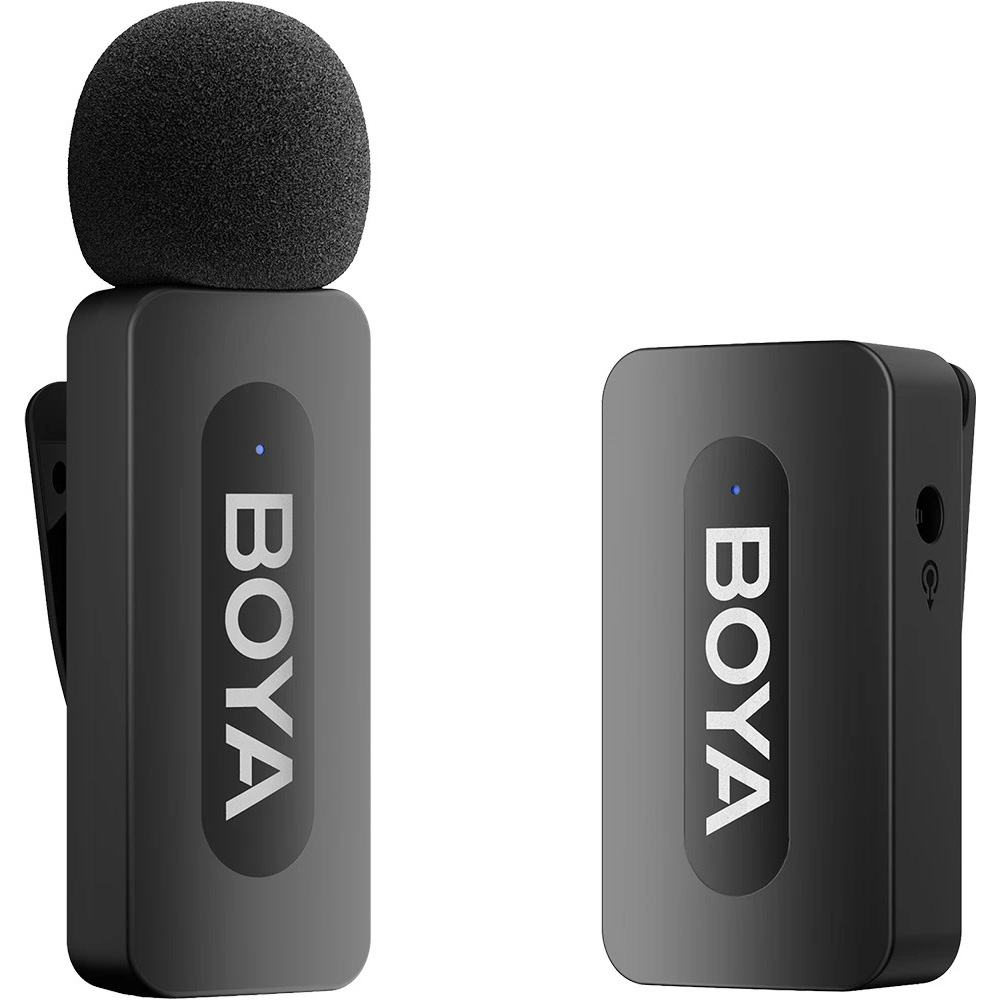 Бездротовий петличний мікрофон BOYA BY-V35 2.4 GHz Dual-Channel Wireless Microphone 3.5mm TRS Black