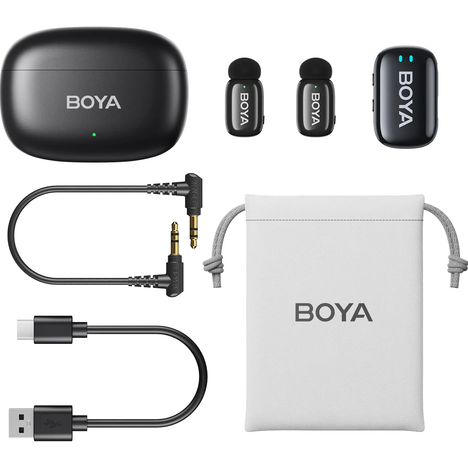 Бездротовий петличний мікрофон BOYA Mini-18 Tiniest Wireless Microphone 3.5mm TRS Black