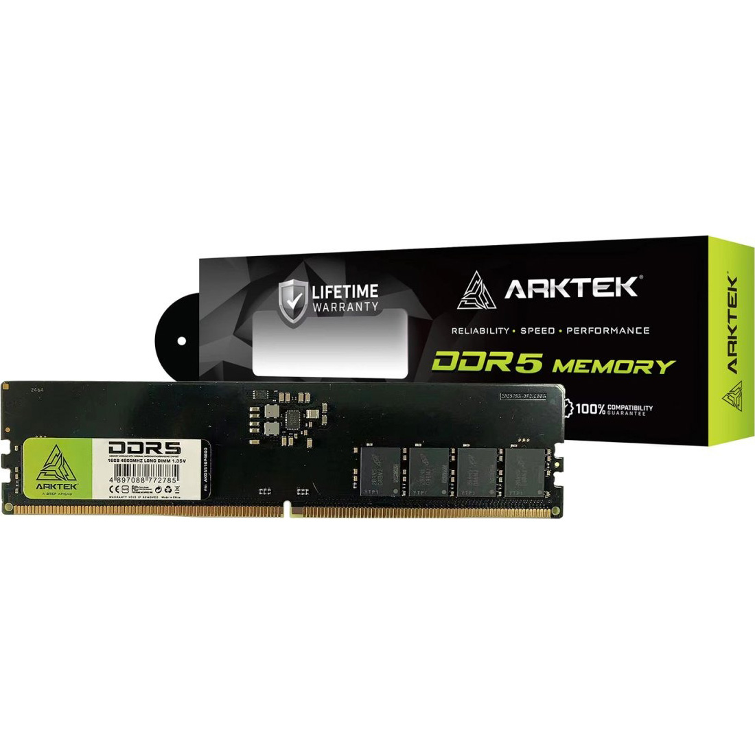Модуль пам'яті ARKTEK DDR5 4800MHz 16GB (AKD5S16P4800)