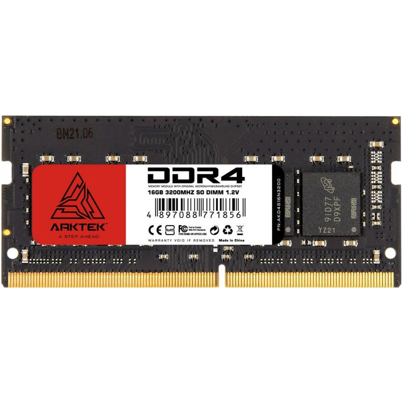 Модуль памяти ARKTEK SO-DIMM DDR4 3200MHz 16GB (AKD4S16N3200)