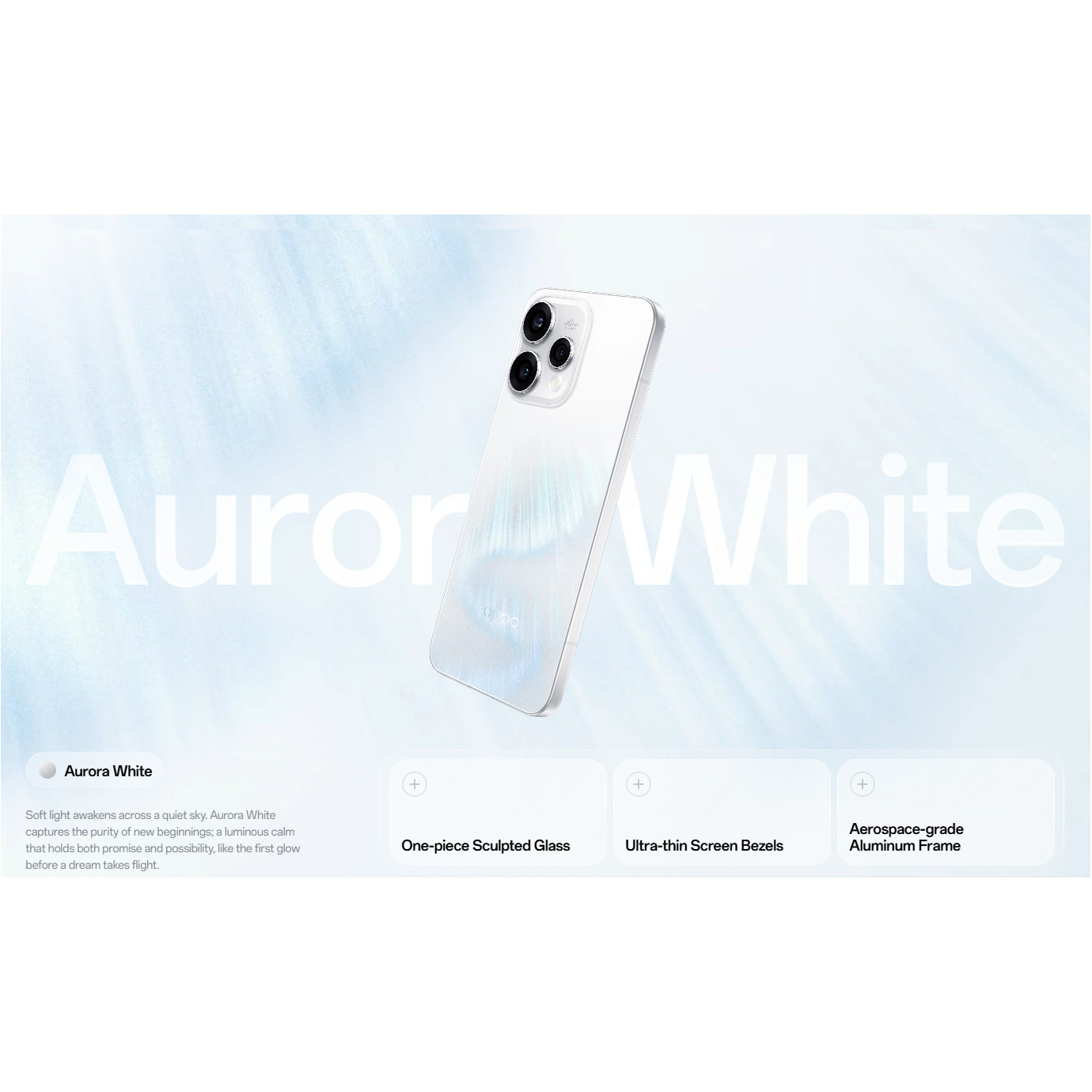 Смартфон OPPO Reno15 5G 8/512GB Aurora White