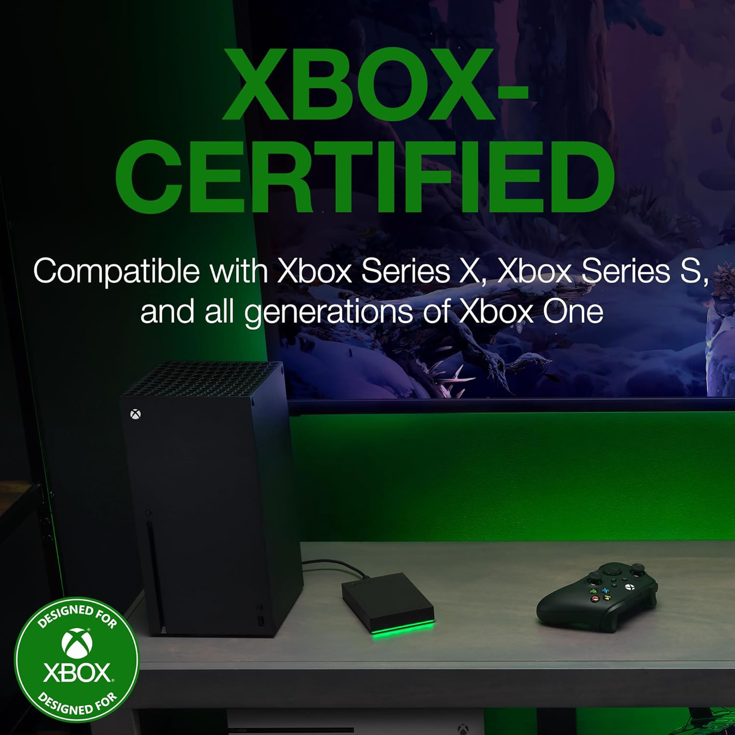Портативний жорсткий диск SEAGATE Game Drive for Xbox 5TB USB3.2 (STKX5000403)