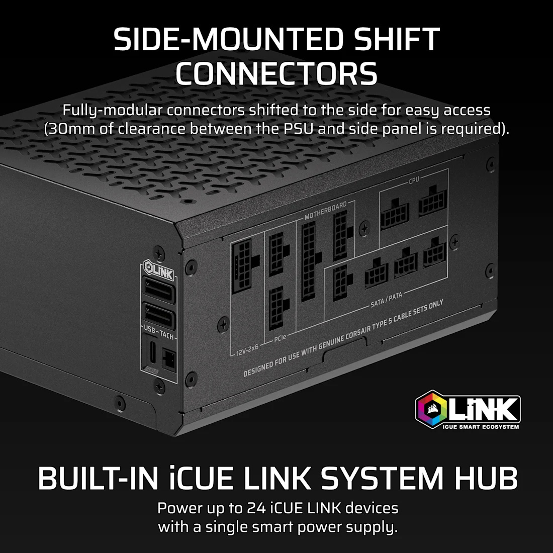 Блок питания 1000W CORSAIR HX1000i Shift (CP-9020265-EU)