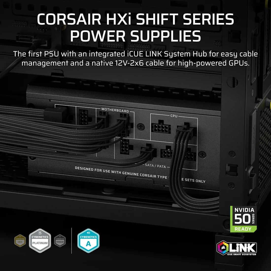 Блок живлення 1500W CORSAIR HX1500i Shift (CP-9020269-EU)