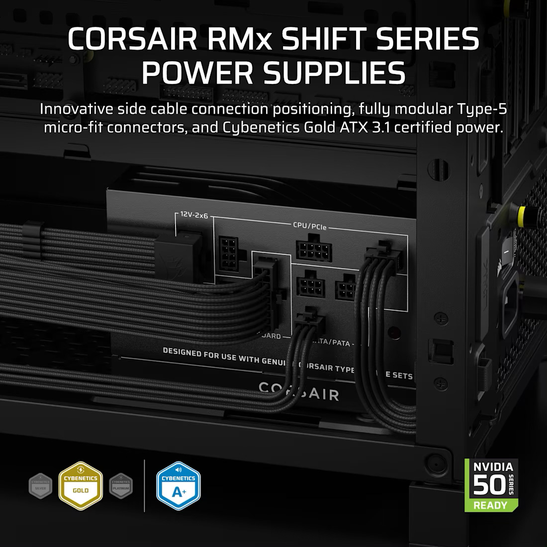 Блок живлення 750W CORSAIR RM750x Shift (CP-9020298-EU)