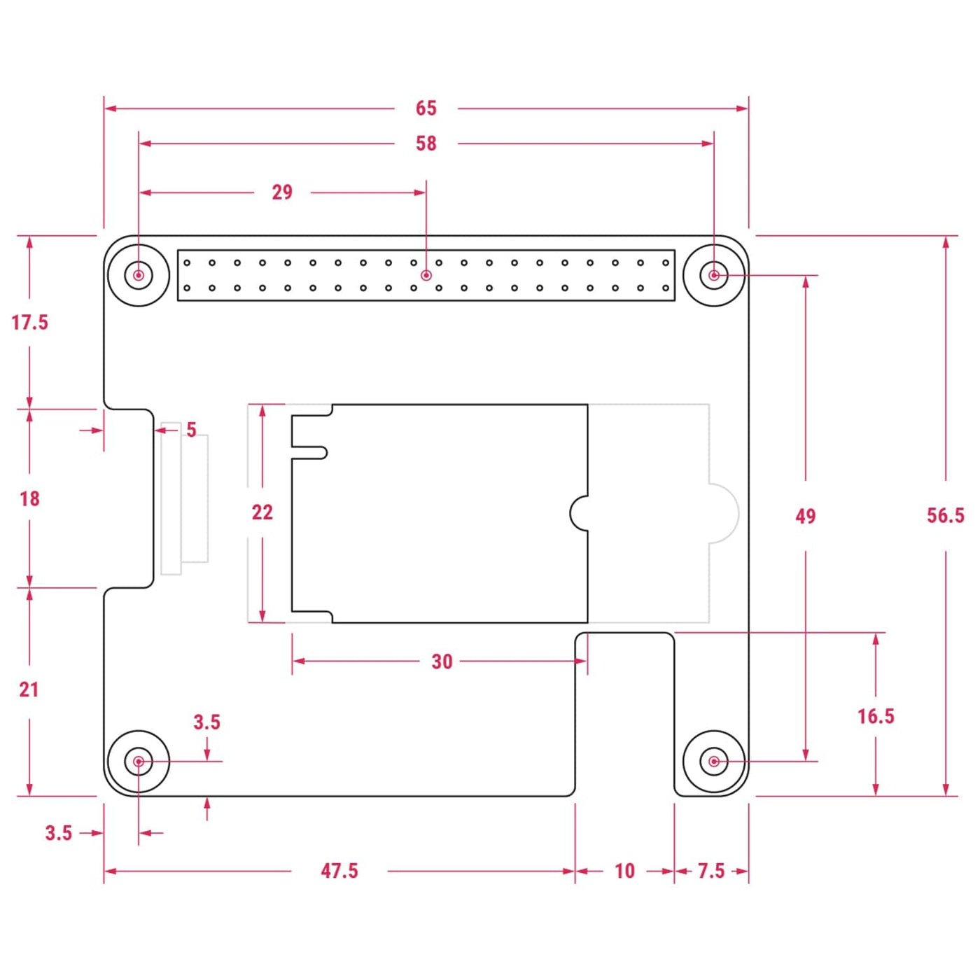 Плата расширения RASPBERRY PI HAT+ SSD Kit for Raspberry Pi 5 512GB (SC1676)
