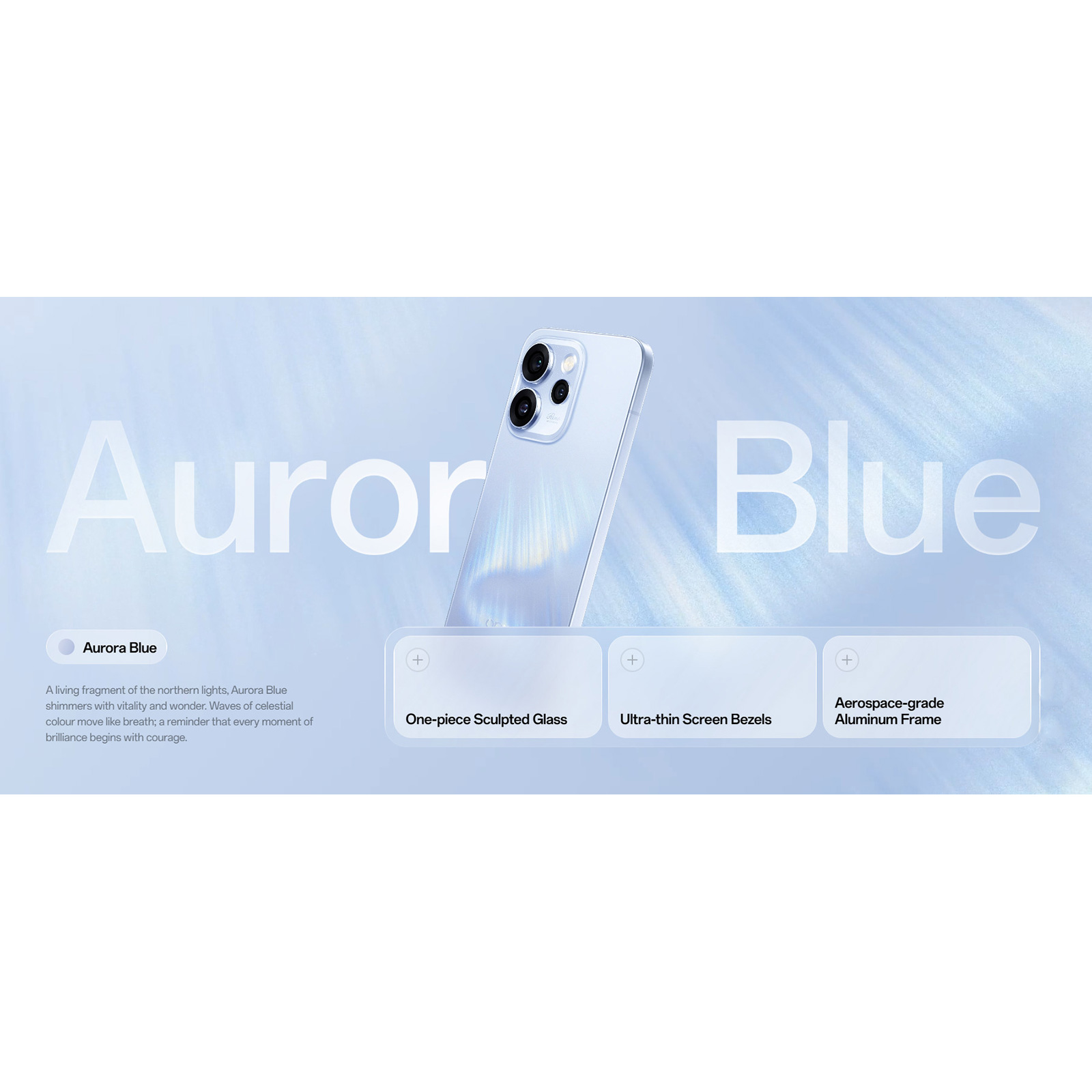 Смартфон OPPO Reno15 Pro 5G 12/512GB Aurora Blue