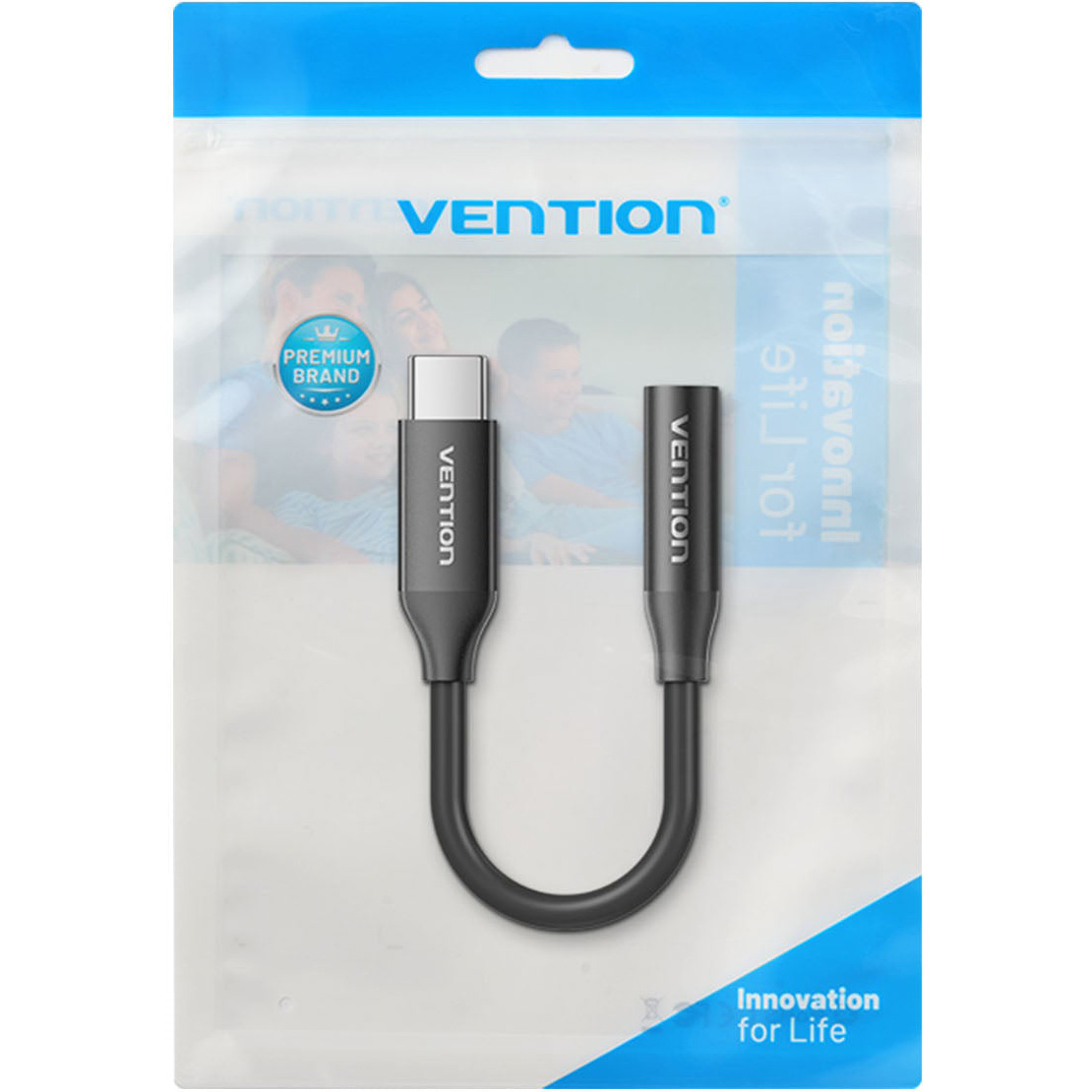 Адаптер VENTION USB-C - 3.5 мм USB-C to 3.5mm Black (BIIBA)