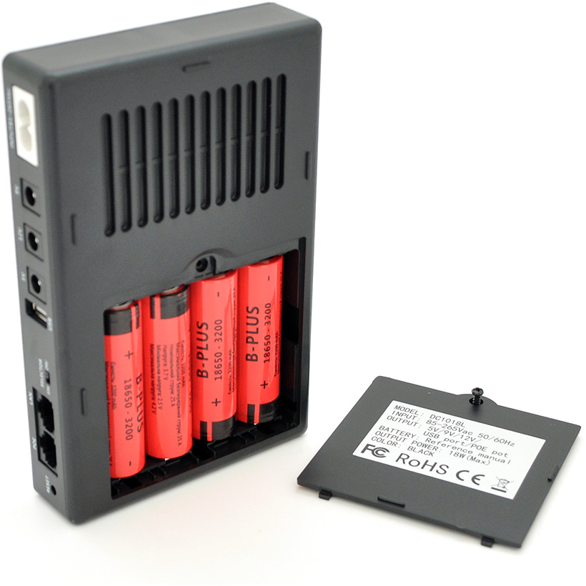 ДБЖ для роутера VOLTRONIC DC1018P Black 18W 12800mAh