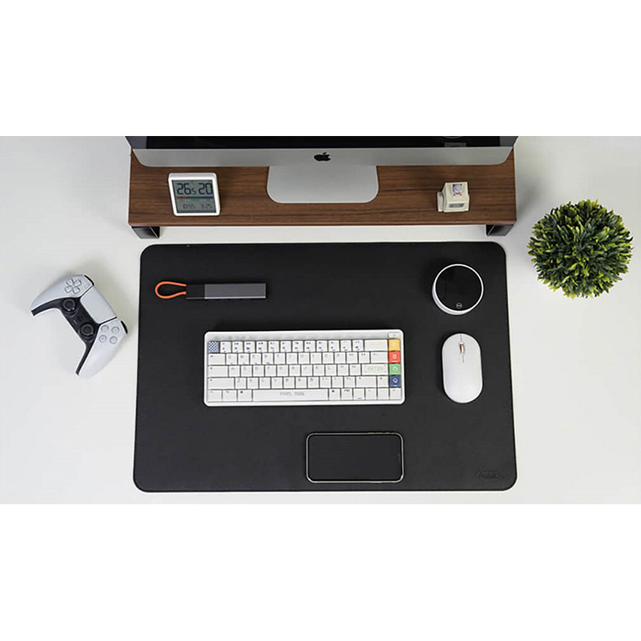 Коврик для мыши Xiaomi MiiiW Leather Cork Mouse Pad M Black (MWMLV01-PMP01-M)