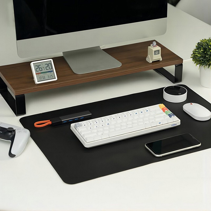 Коврик для мыши Xiaomi MiiiW Leather Cork Mouse Pad M Black (MWMLV01-PMP01-M)