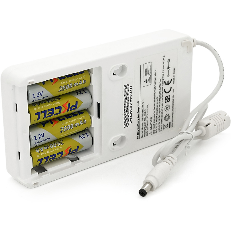 Корпус ДБЖ для роутера VOLTRONIC 15W, Output: DC12V/1,5A, під акумулятори 4(АА)