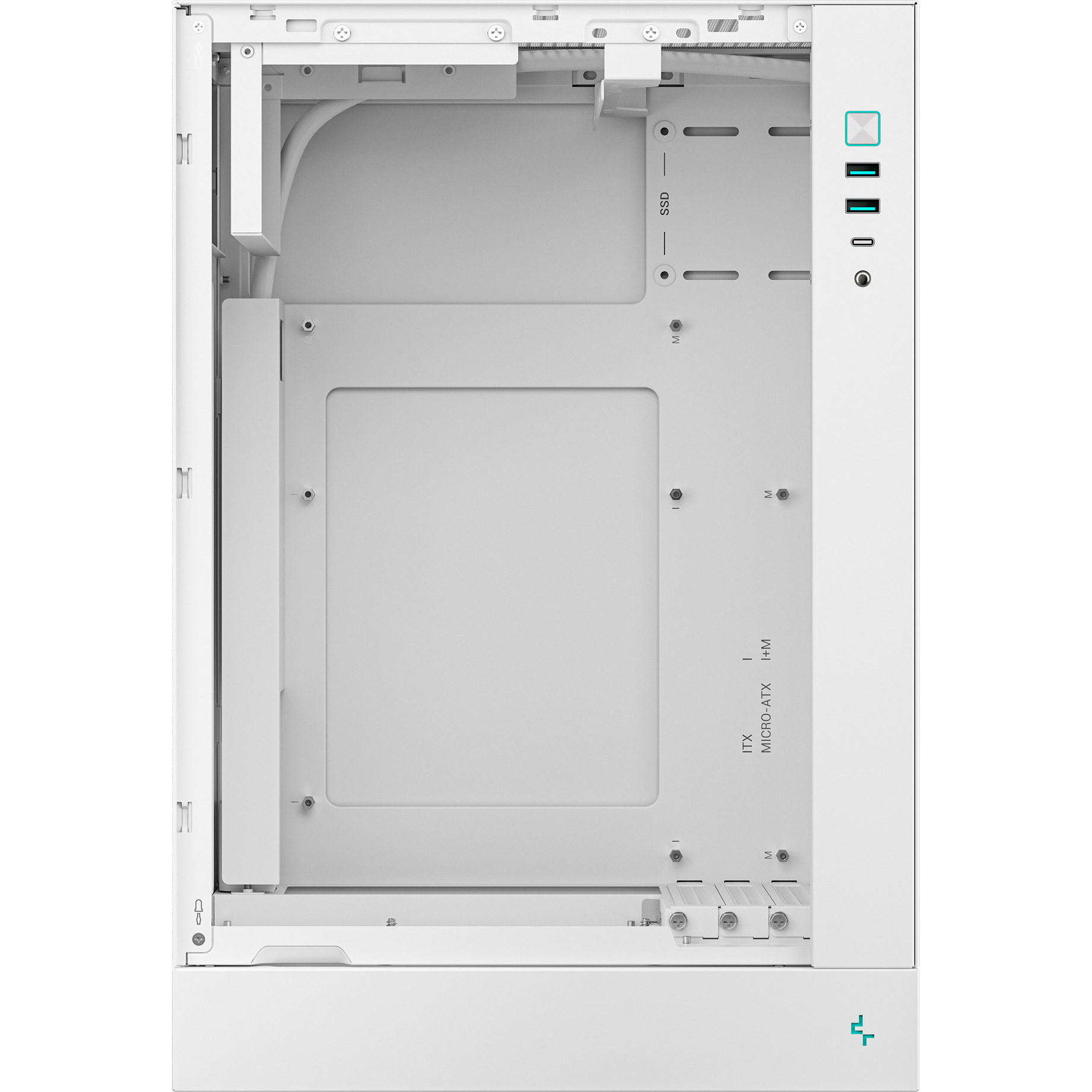 Корпус DEEPCOOL CH170 Plus White (R-CH170-WHNGM0-G)