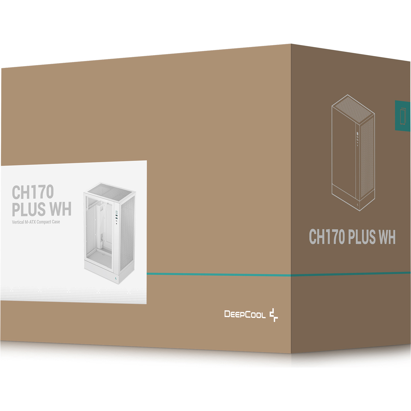 Корпус DEEPCOOL CH170 Plus White (R-CH170-WHNGM0-G)