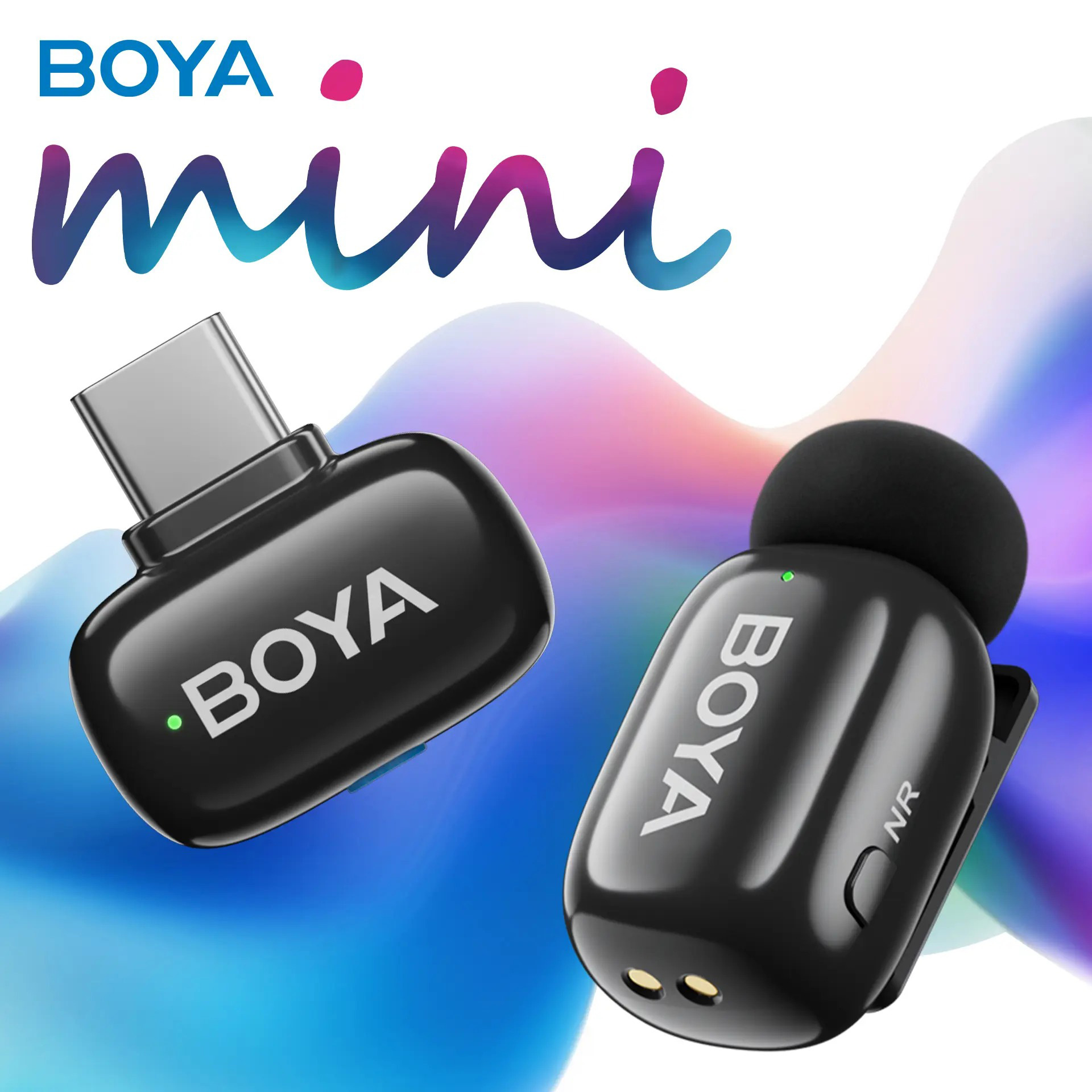 Бездротовий петличний мікрофон BOYA Mini-16 Tiniest Wireless Microphone Type-C Black