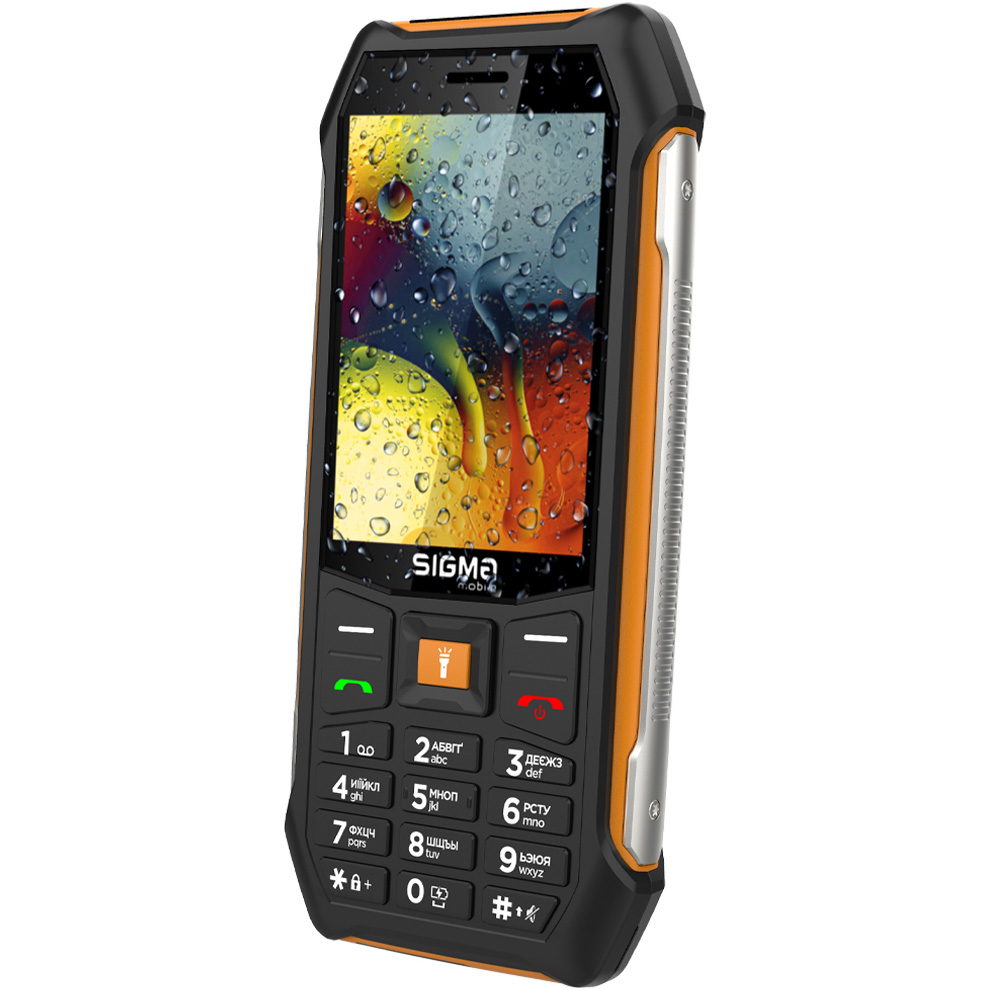 Мобільний телефон SIGMA MOBILE X-style 323 Rain Black/Orange (4827798885727)
