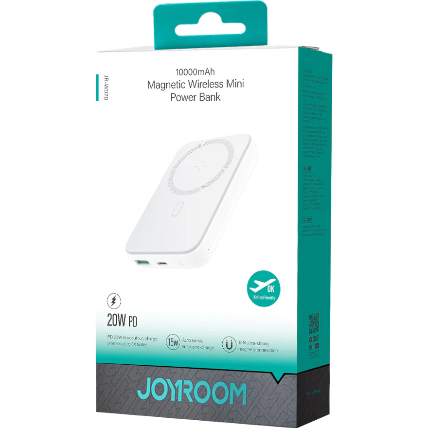 Повербанк MagSafe JOYROOM JR-W020 20W 10000mAh White
