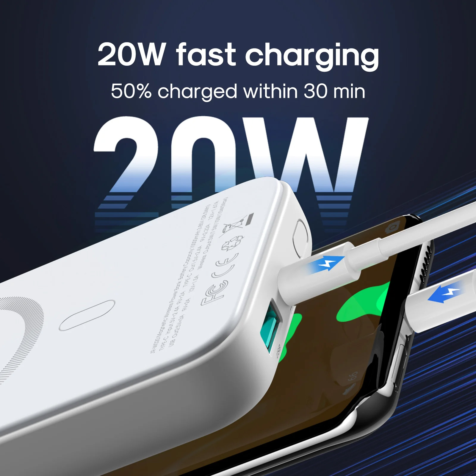 Повербанк MagSafe JOYROOM JR-W020 20W 10000mAh White
