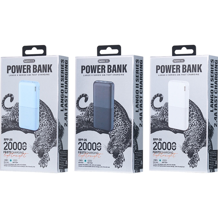Повербанк REMAX Lango II RPP-26 20000mAh Mixed Color