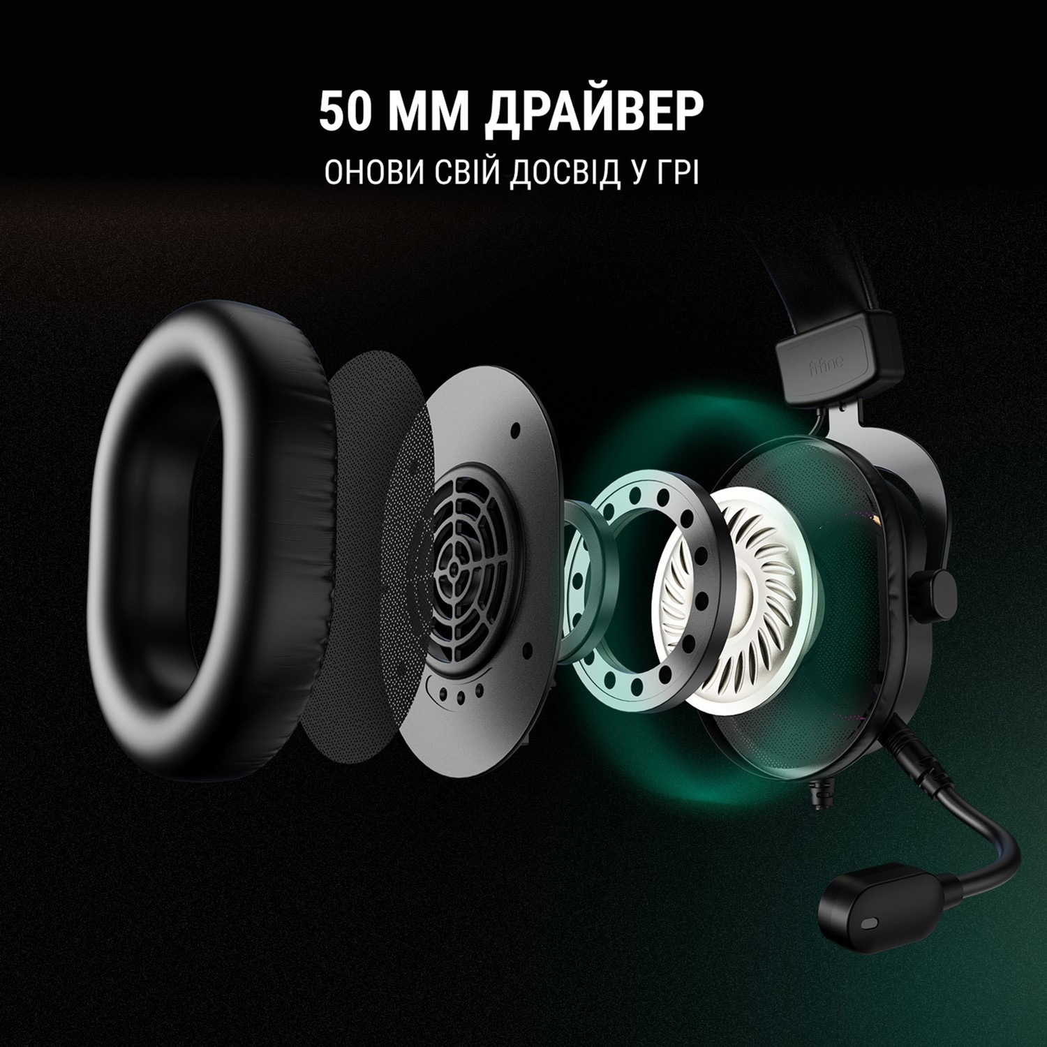 Наушники геймерские FIFINE H16