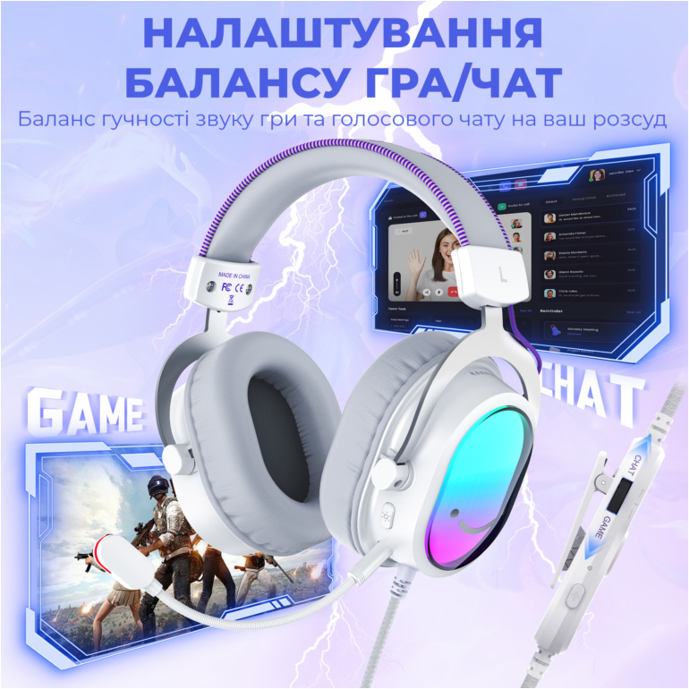Наушники геймерские FIFINE H16W