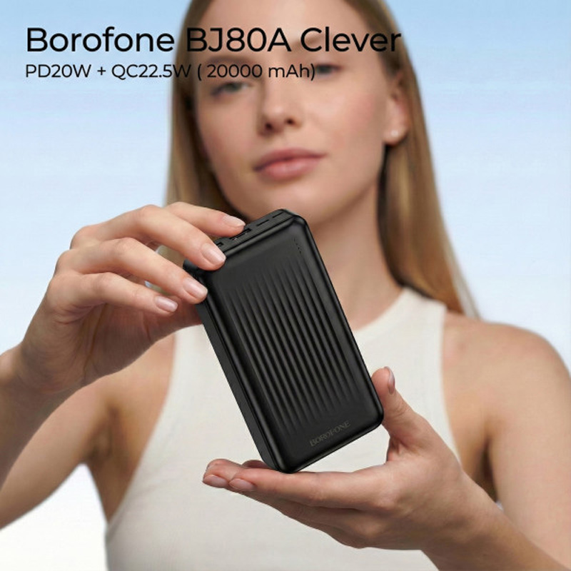 Повербанк BOROFONE BJ80A Clever 22.5W 20000mAh Black
