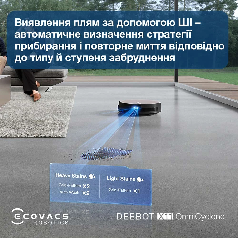 Робот-пилосос ECOVACS Deebot X11 OmniCyclone (DEX99-1 BROWN)