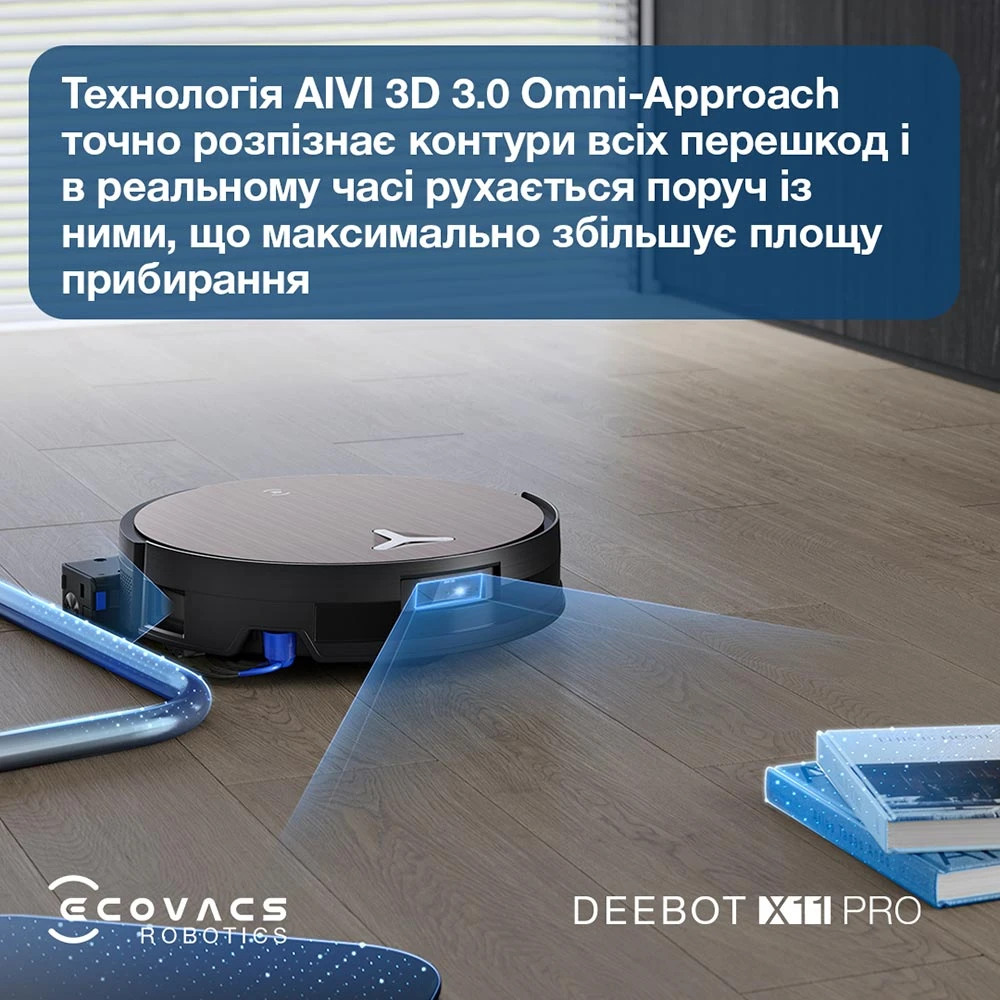 Робот-пилосос ECOVACS Deebot X11 Pro Omni (DEX99-1 BLACK)
